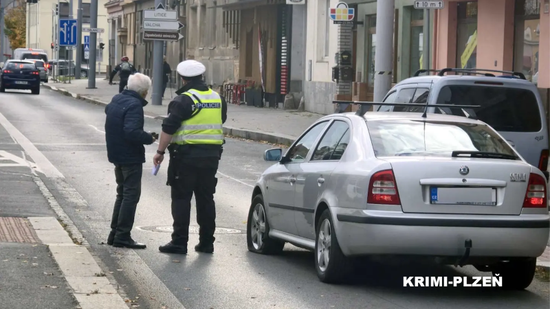Hrůzná nehoda v Plzni: Řidič najel na tramvajovou zastávku, srazil matku s dítětem