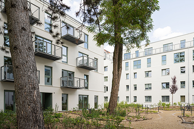 Jinde se jen plánuje, v Berlíně se už bydlí. Díky bytovkám z dřevěných modulů