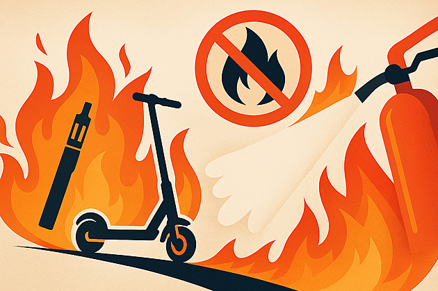 Hasič radí, jak se chránit před požáry akumulátorů a jak vybavit domácnost