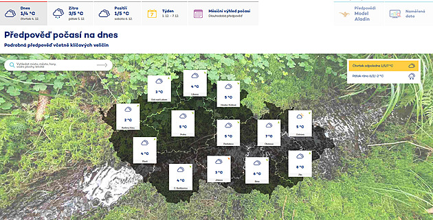 Meteorologové po letech spouštějí nový web. Je úplně jiný a slibuje řadu novinek